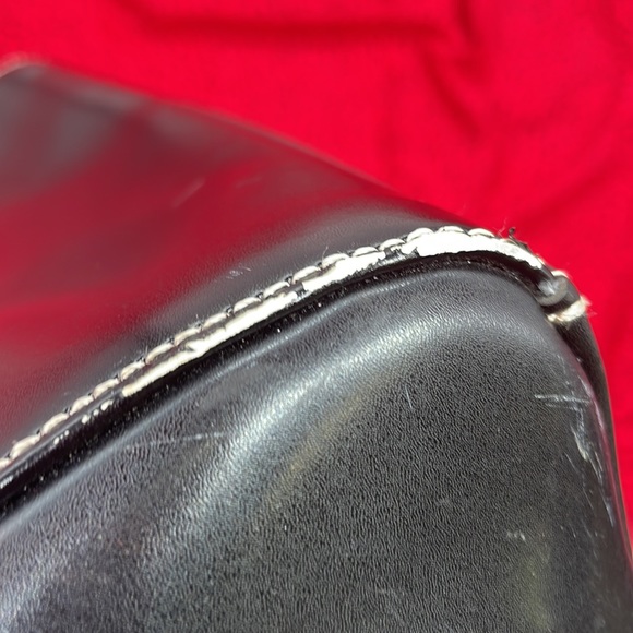 Black, genuine, leather tote bag - Picture 8 of 11